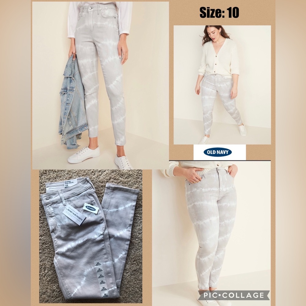 Old Navy High-Waisted Rockstar Super Skinny Tie-Dye Jeans